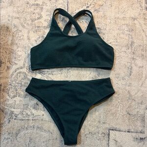 SHEIN Deep Green Bikini Set